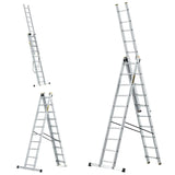 Echelle 3 éléments en aluminium 5,39m - DRABEST - ECHE539