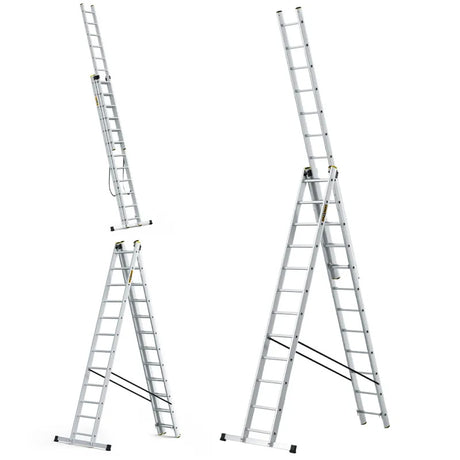 Echelle 3 éléments en aluminium 5,39m - DRABEST - ECHE809