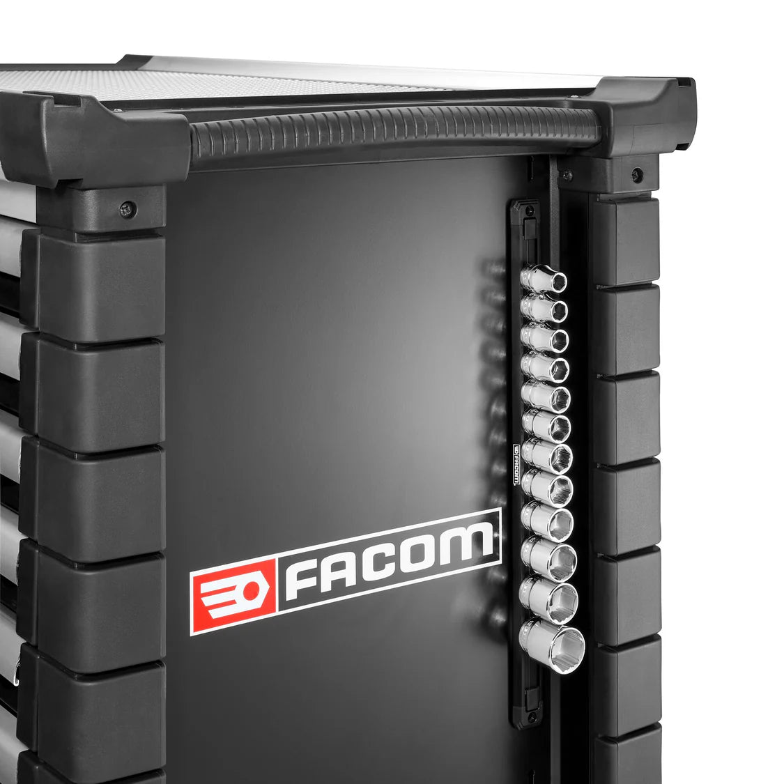 Jeu de 12 douilles 1/2'' OGV Grip sur rack magnétique - FACOM S.40EGRPPB