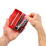 Coffret PICO 1/4'' OGV Grip avec cliquet compact flexible - FACOM R1PICOGRPPB