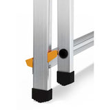 Escabeau simple en aluminium 4 marches avec rampe - DRABEST - ESCA275