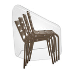 Greengeers 93814 Housse Protection de 6 Chaises Polyéthylène Gris 120 x 65 x 65 cm