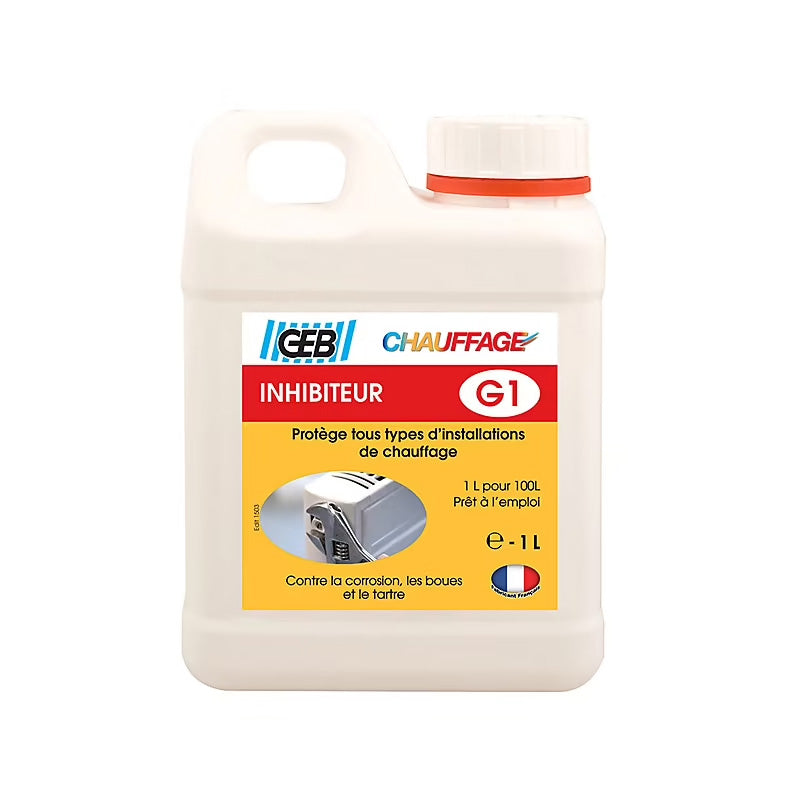 Inhibiteur G1 GEB pour protèger contre la corrosion les boues et le tartre 1L