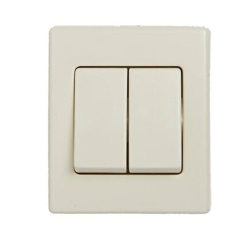 Interrupteur double  Va et vient blanc série Bejing