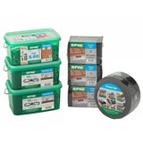 Kit pour Terrasse SPAX  vis en acier inoxydable, entretoise, embout, tampon et mètre ruban