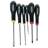 Jeu de 6 tournevis ergo BAHCO ERGO.006 à embouts plats