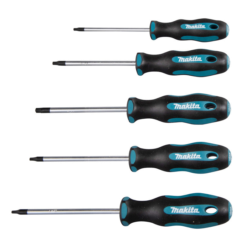 Jeu de 5 Tournevis TORX MAKITA E-10534