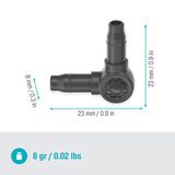 Jonction en L 4,6 mm GARDENA 13212-26