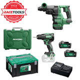 Pack 2 outils HIKOKI Perceuse + perforateur 18V Brushless KCRT02 + 2 batteries + chargeur