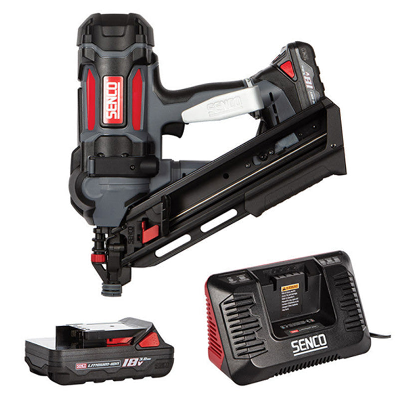 Lot SENCO: Cloueur Fusion F-35XP + 2 batteries 4aH + 4 packs de clous 70mm acier clair - Senco-B4