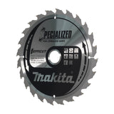 Lame carbure efficut MAKITA 235 x 20 mm, 24 dents, pour le bois