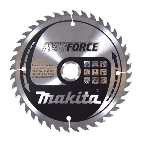 Lames carbure "MakForce", pour bois, pour scies circulaires MAKITA