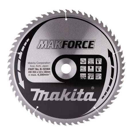 Lames carbure "MakForce", pour bois, pour scies circulaires MAKITA