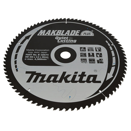 Lames carbure "Makblade Plus" pour bois, pour scies radiales et à onglets