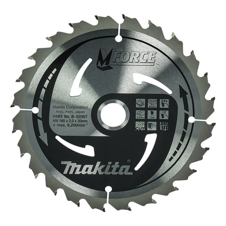 Lames carbure "Mforce", pour bois, pour scies circulaires MAKITA