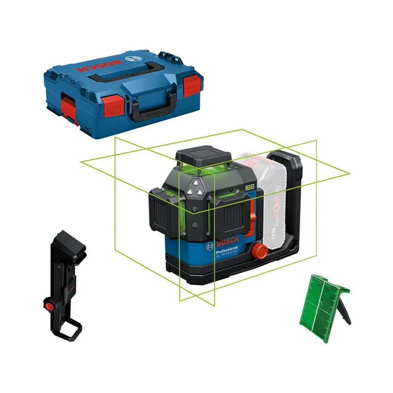 Laser lignes BOSCH GLL 18V-120-33 CG - 0 601 065 101 Professional - Machine nue en L-BOXX avec accessoires