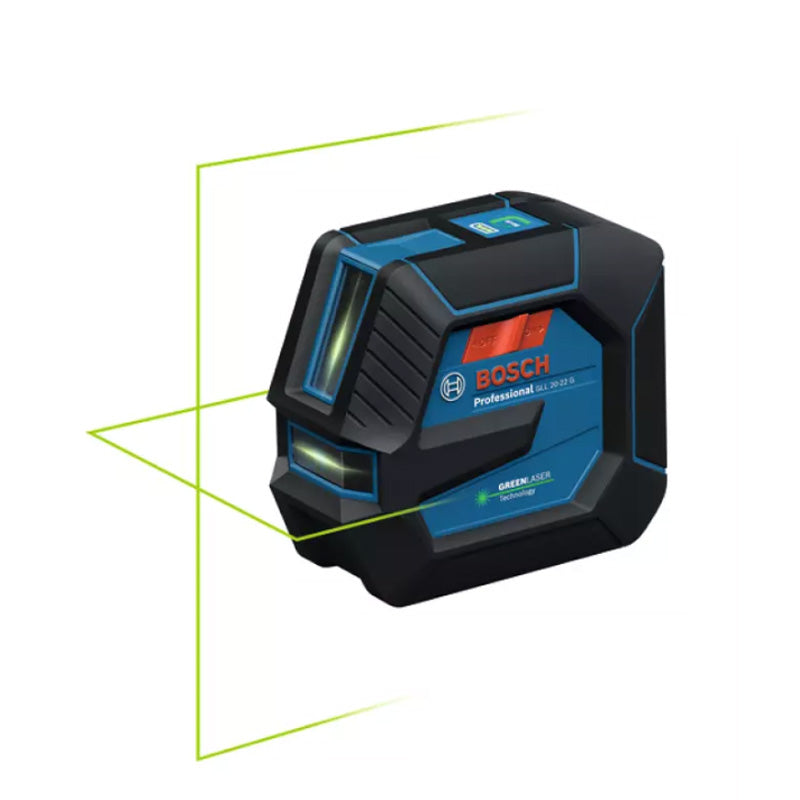 Laser lignes BOSCH GLL 20-22 G + Batterie BA 3.7V 3.0Ah en coffret