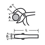 Lot de 3 pinces Vanadix multiprise 175 mm VIRAX 990008 (010917 + 020924 + 010930)