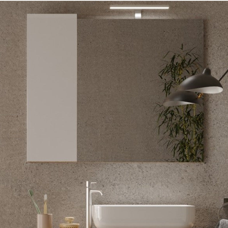 Miroir Led ARREDOBAGNO CAMPANELLI avec colonne Integrée 1 Porte H30cm L92cm