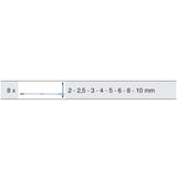 Module de clés mâles 6 pans à poignée en T, 8 pièces  - KS TOOLS - 713.5017