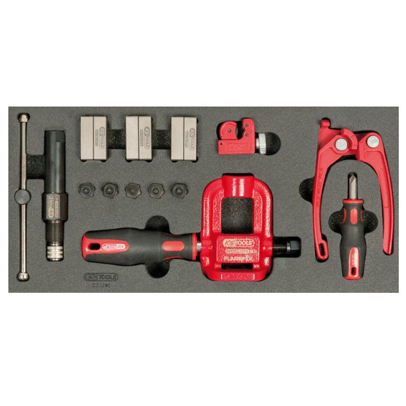 Module d'appareil à collets pour durites de frein, 16 pcs  - KS TOOLS - 122.1290