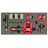 Module d'appareil à collets pour durites de frein, 16 pcs  - KS TOOLS - 122.1290