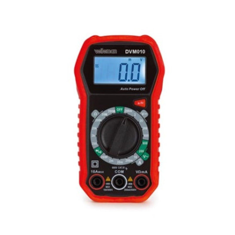 Multimètre numérique  VELLEMAN compact et antichoc - CAT III - 600 V - 5 fonctions DVM020