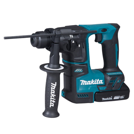 Marteau perforateur sans fil MAKITA DHR171RAX3 SDS-Plus 18 V 2,0 Ah avec 2 batteries, 1 chargeur, 1 coffret et des accessoires