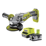 Meuleuse d’angle Brushless RYOBI R18AG7-140S 18 V 125 mm 11000 tr/min avec batterie et chargeur