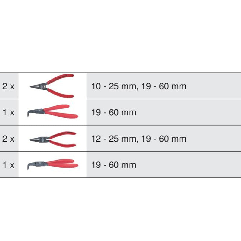 Module de 6 pinces à Circlips®  - KS TOOLS - 713.5006