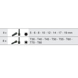 Module de douilles à chocs 1/2'', 16 pièces  - KS TOOLS - 713.1016