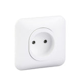 Ovalis - prise de courant 2P 16A avec éclipse avec griffes SCHNEIDER S265033