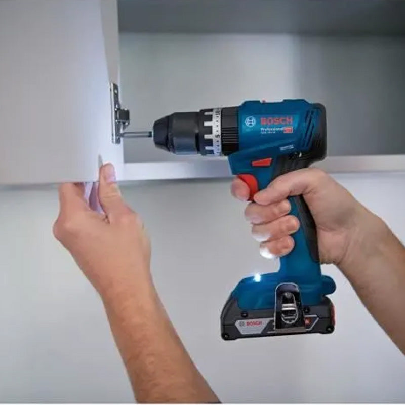 Perceuses-visseuses à percussion sans-fil BOSCH 06019K3300 GSB 18V - 45 en boite carton (sans batteries, sans chargeur)