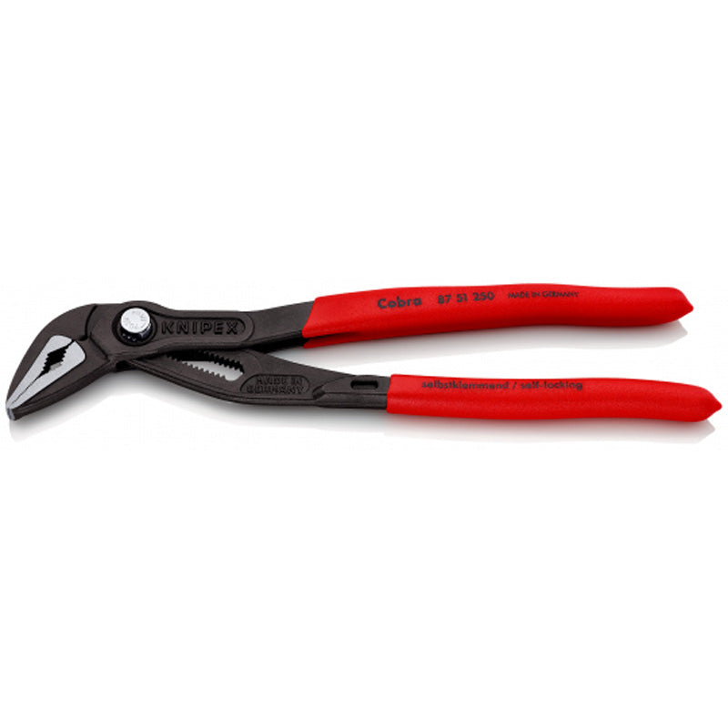 Pince multiprise Cobra® effilée 250mm - Gainage PVC Ouverture 34mm 19 positions KNIPEX - 8751250