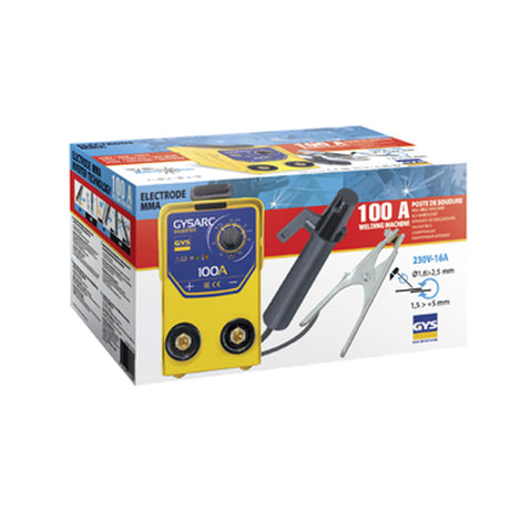 Poste de soudure - GYS - inverter à l'électrode enrobée GYSARC 100 (BOX QUADRI)