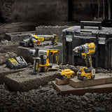 Pack 3 outils 18V DEWALT DCK355P2T-QW Brushless - Perceuse + perforateur + meuleuse + 2 batteries 5Ah Li-Ion + Coffret