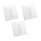 Pack de 3 interrupteurs pour volet roulant WiFi connectés encastrables
