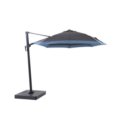 Parasol excentré - Bicolor Bleu