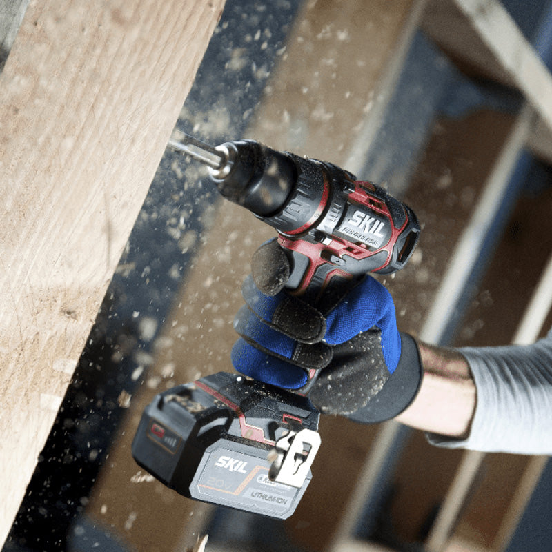 Perceuse visseuse Brushless 20V SKIL 2 x 2,Ah