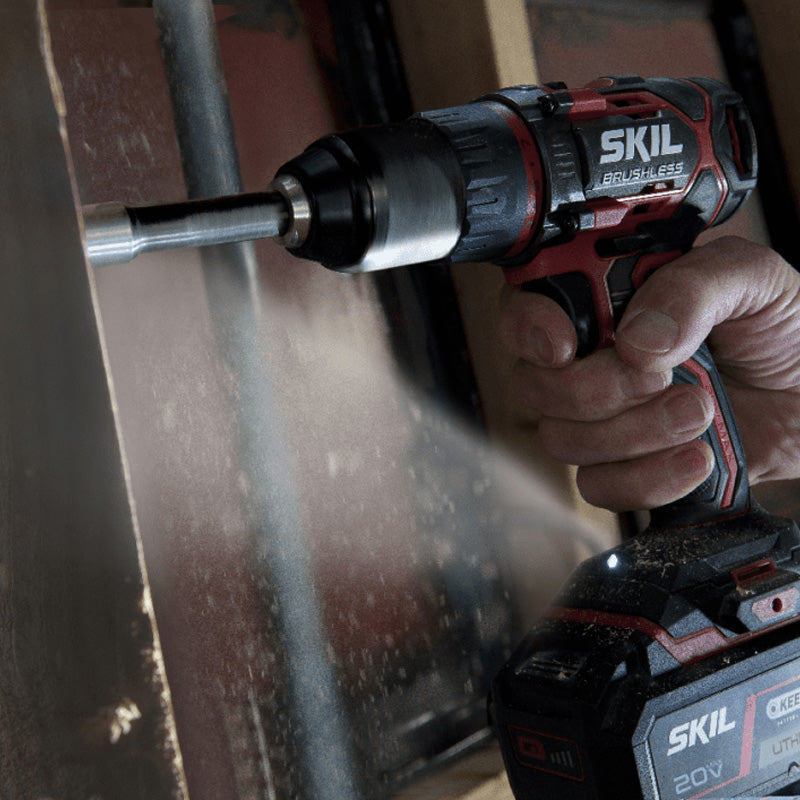 Perceuse visseuse Brushless 20V SKIL 2 x 2,Ah