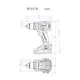 Perceuse visseuse sans fil 18V BS 18 LT BL METABO 602325890 (Machine nue)