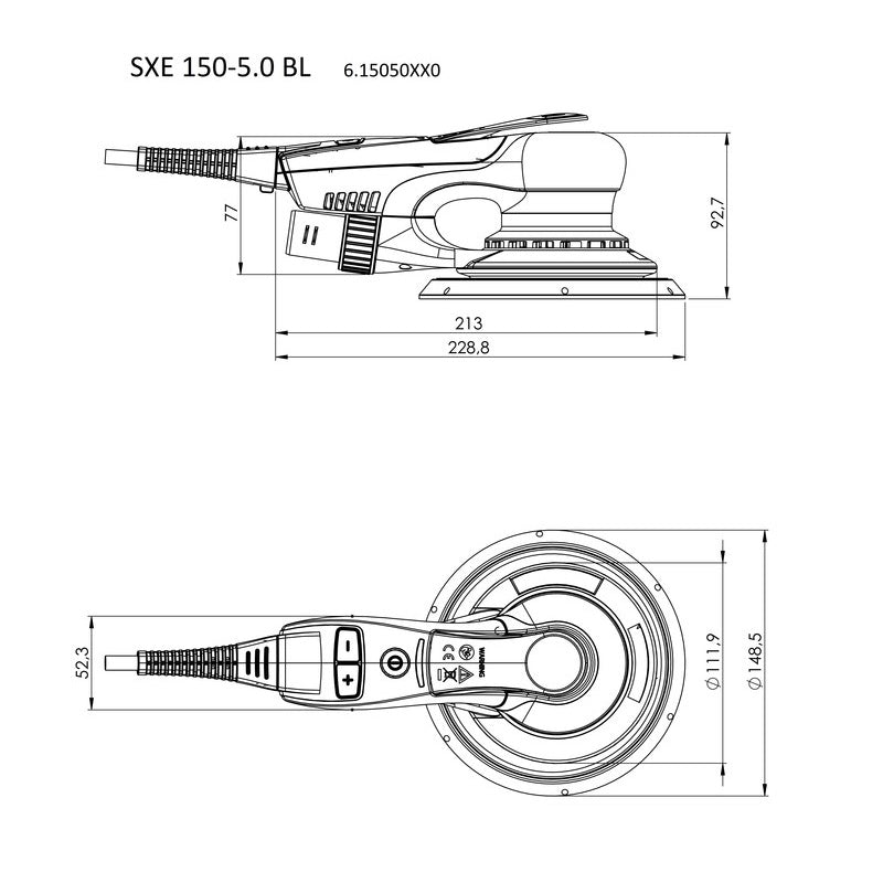 Ponceuse excentrique SXE 150-5.0 BL METABO 615050000 350 W 150 mm