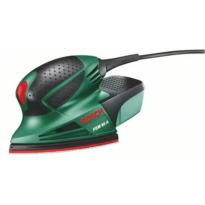 Ponceuse multi BOSCH DIY PSM 80 A avec feuilles abrasives et coffrets