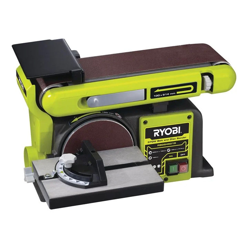 Ponceuse stationnaire à bande et à disque 370 W RYOBI RBDS4601G