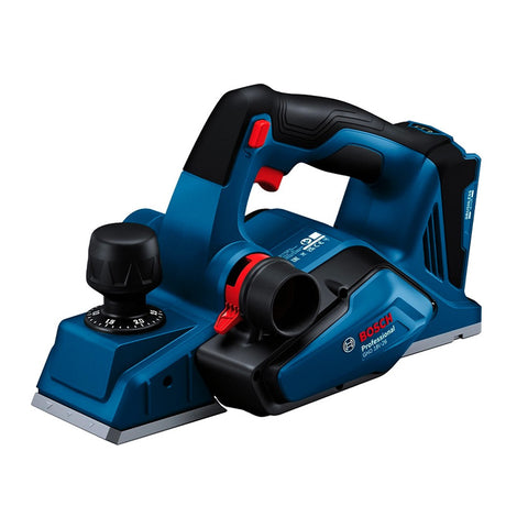 Rabot 82mm 18V BOSCH GHO 18V-26 solo XL-Boxx avec fer de rechange, butée et sac à poussière