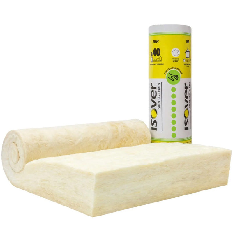 Rouleau laine de verre ISOVER IBR Nu ep 80mm  9x1,2m