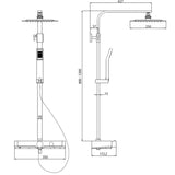 Systeme thermostatique de douche OCEAN