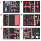 Servante ULTIMATE XL 7 tiroirs équipée de 428 outils  - KS TOOLS - 825.7427