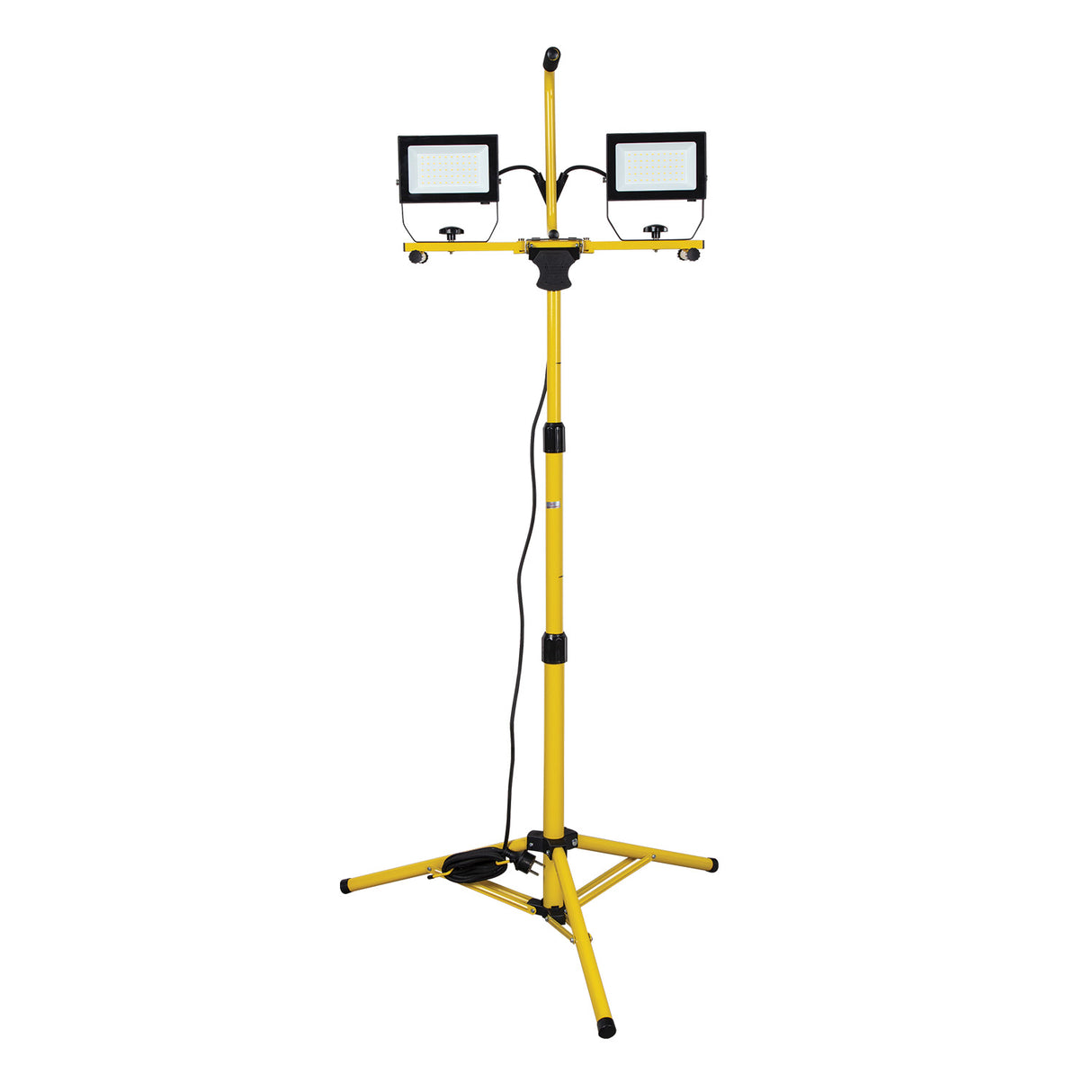 Projecteur LED 2x50W avec trépied et câble 3m H05RN-F 3G1.0mm3 - VELAMP - ST748NG