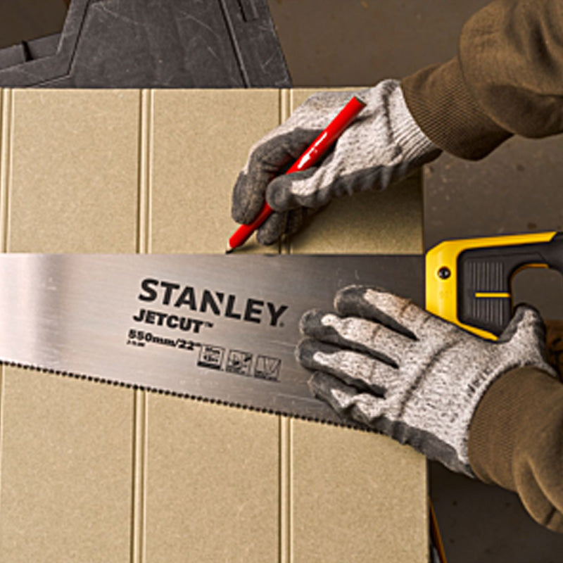 Scie égoïne jetcut coupe fine 450mm - STANLEY - 2-15-595